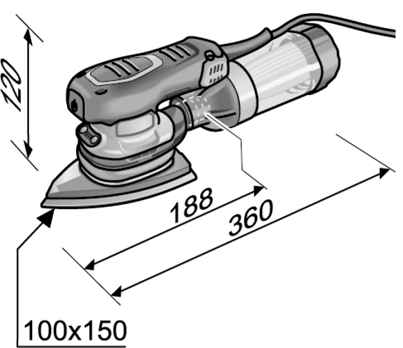 Flex ODE 2-100 Deltaschleifer